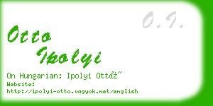 otto ipolyi business card